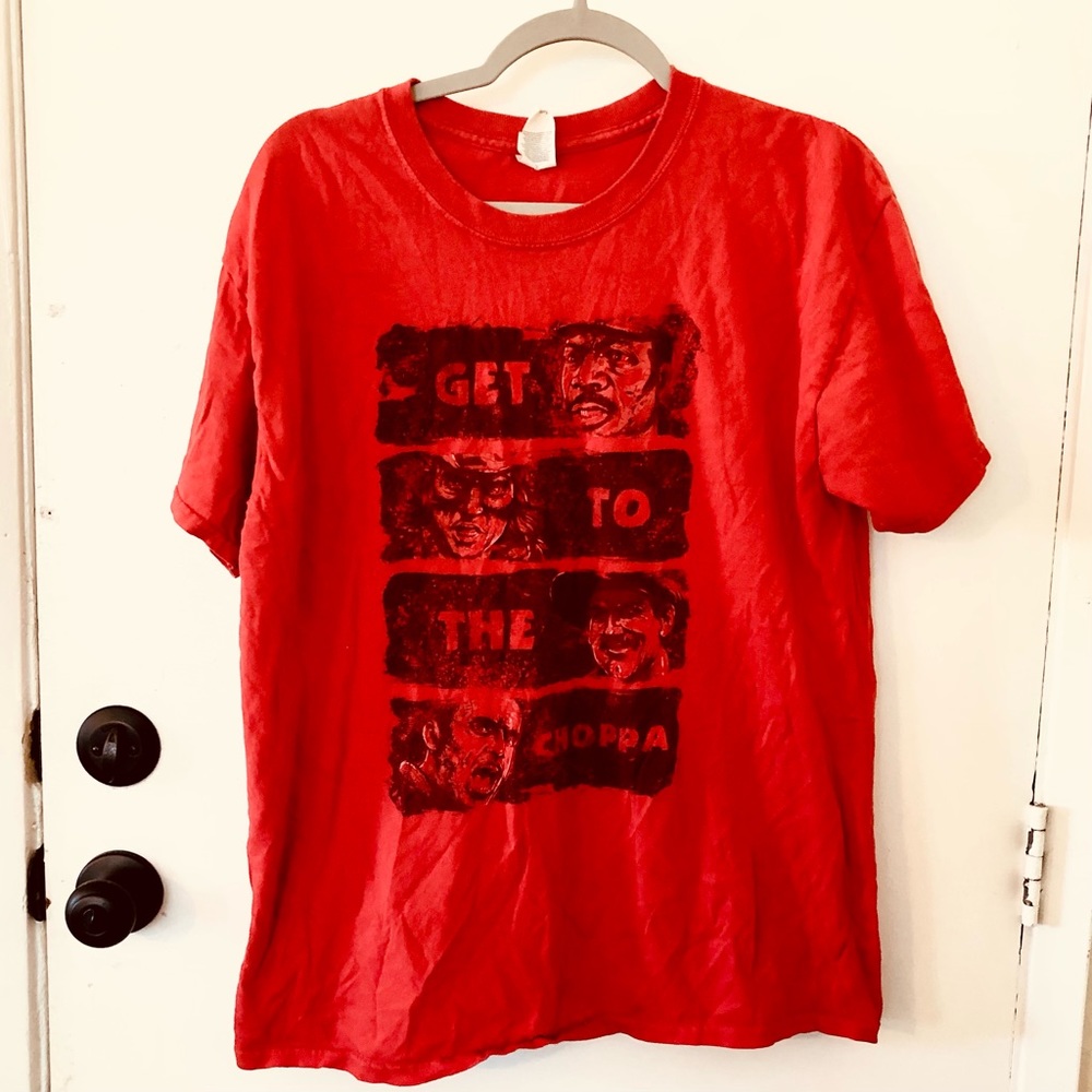 GET TO THE CHOPPA Predator T-Shirt (Large) Sci-Fan Nerd Block EXCLUSIVE May 2017